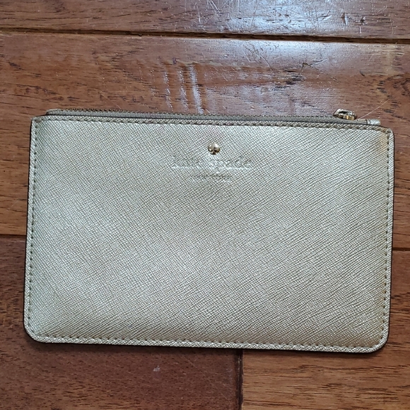 Kate Spade Gold Card Holder - Picture 1 of 5